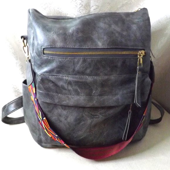 Unknown Handbags - (EUC) Smokey Gray Backpack